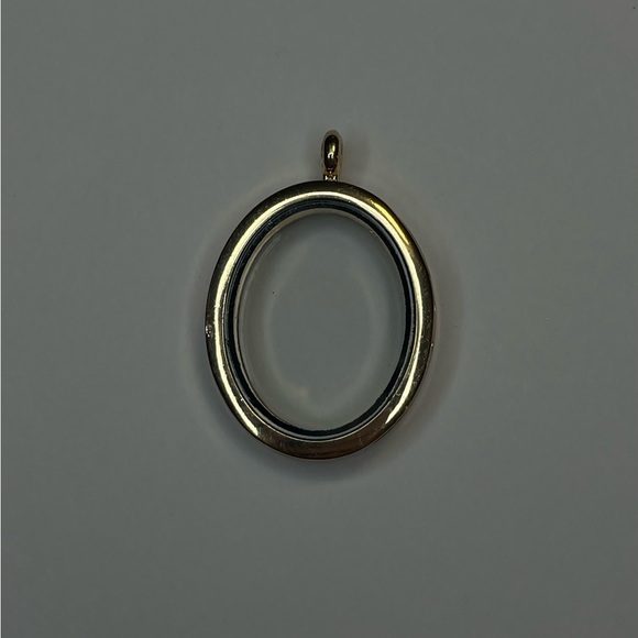 Silver & Gold-Tone Oval Gem Lockets - Picture 5 of 6